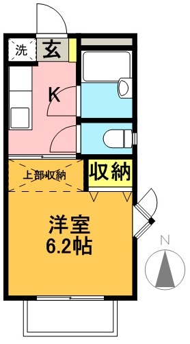 アミアンイズミ 101号室 間取り