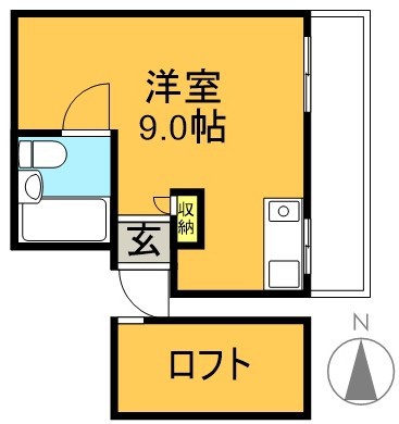 アメニティ３４６ 303号室 間取り