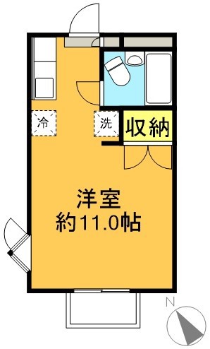 ラ・カシータ 101号室 間取り