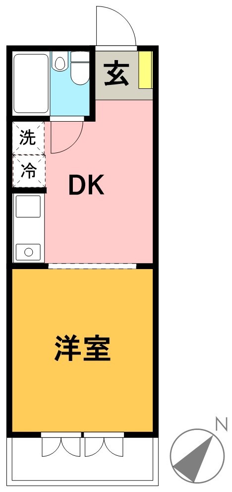 羽根木イースト 302号室 間取り