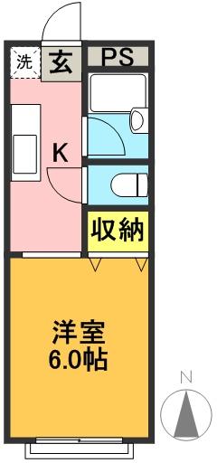 サンシャレイ永福町 102号室 間取り
