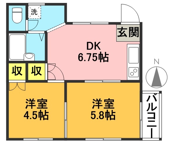 ファミール松原 間取り図