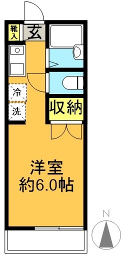 メゾンクズウ 203号室 間取り