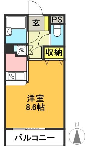 ロクサーヌ北沢 間取り図