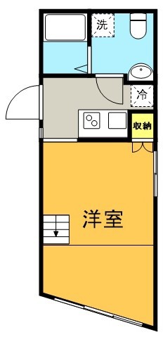 ＶＥＲＩＴＡＳ　ＥＩＦＵＫＵＣＨＯ 206号室 間取り