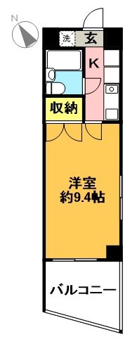 ＩＮＡＢＡビル 304号室 間取り