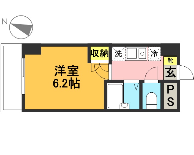エスコート代田橋 406号室 間取り