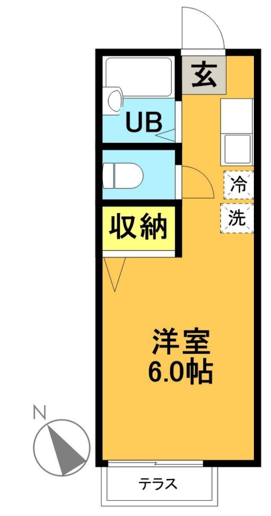 アルテミスコーポ 101号室 間取り