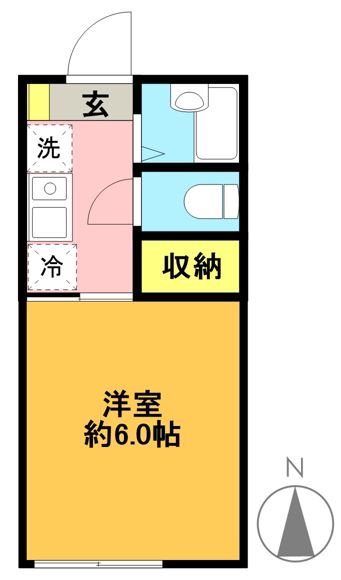 ハッチハウス松原 102号室 間取り