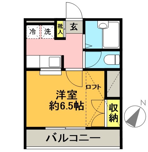 アジュール松原Ⅱ 102号室 間取り