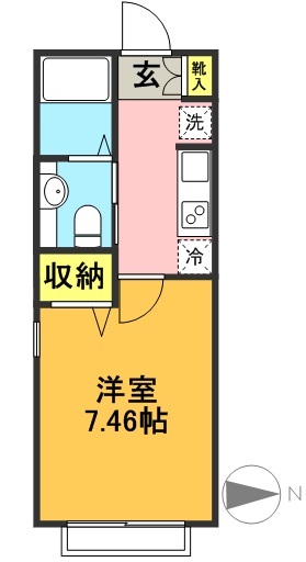 プリマヴェーラ 103号室 間取り