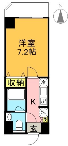 ＬＯＣ’Ｓ　ＤＡＩＴＡＢＡＳＨＩ 402号室 間取り