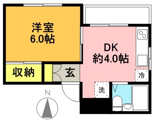 フォレスト杉山 203号室 間取り
