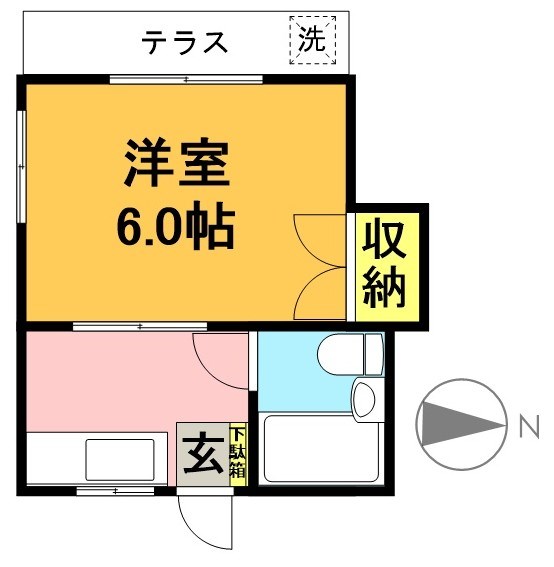 NAKANO　HOUSE  205号室 間取り