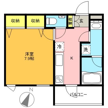 グラントレゾール明大前 403号室 間取り