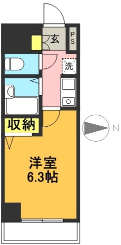 菱和パレス明大前壱番館 801号室 間取り