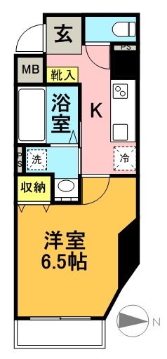ハラスパジオ下北沢 301号室 間取り