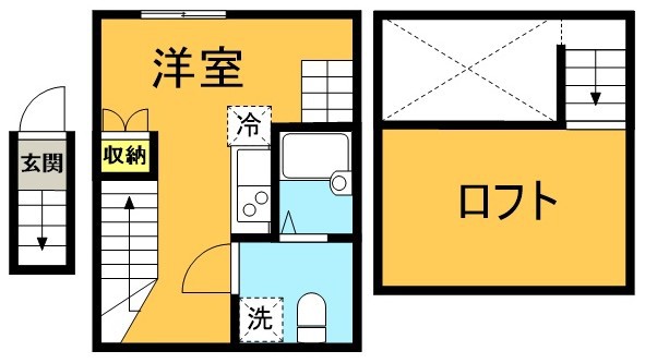 リカーサ浜田山 203号室 間取り