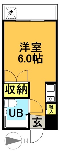 フェスタ下北沢 102号室 間取り