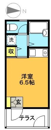 谷田部ハウス B号室 間取り