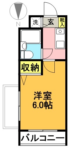 ウィンベルソロ梅ヶ丘 319号室 間取り