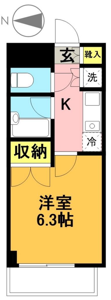 プレール高井戸 202号室 間取り