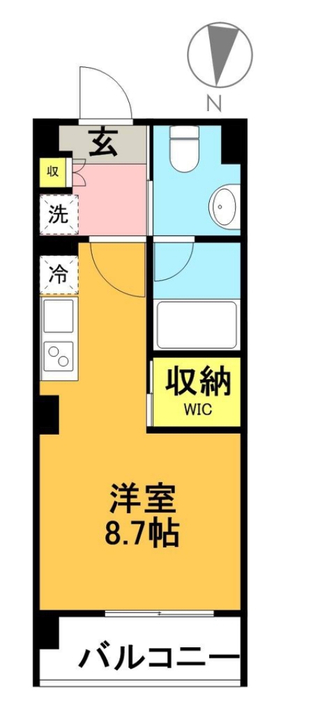 ＪＰｎｏｉｅ下高井戸 603号室 間取り