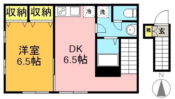 パヴィヨン・Ｄ 201号室 間取り