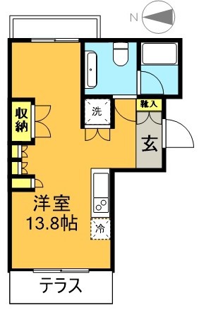 朝日マンション西永福 105号室 間取り