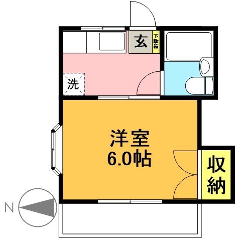 NAKANO　HOUSE  201号室 間取り