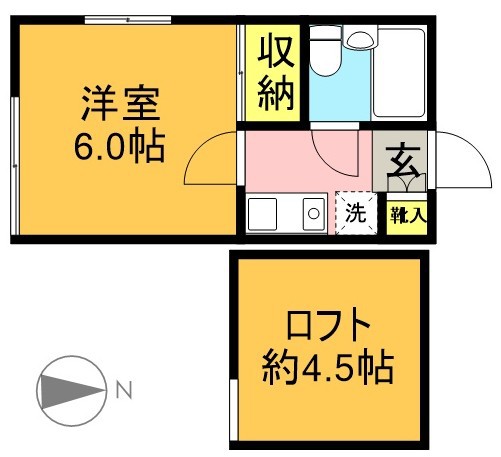 ウィンヒル松原（Ｗｉｎｈｉｌｌｍａｔｓｕｂａｒａ） 201号室 間取り