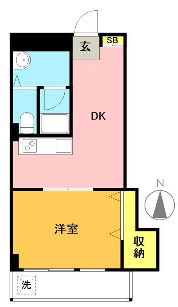 羽根木パークハイツ 301号室 間取り