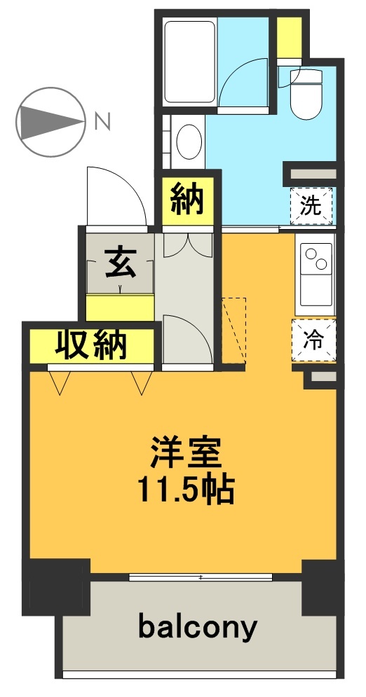 コンフォリア下北沢 906号室 間取り