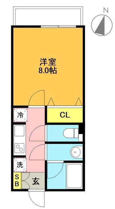 ＤＩＰＳ明大前 313号室 間取り