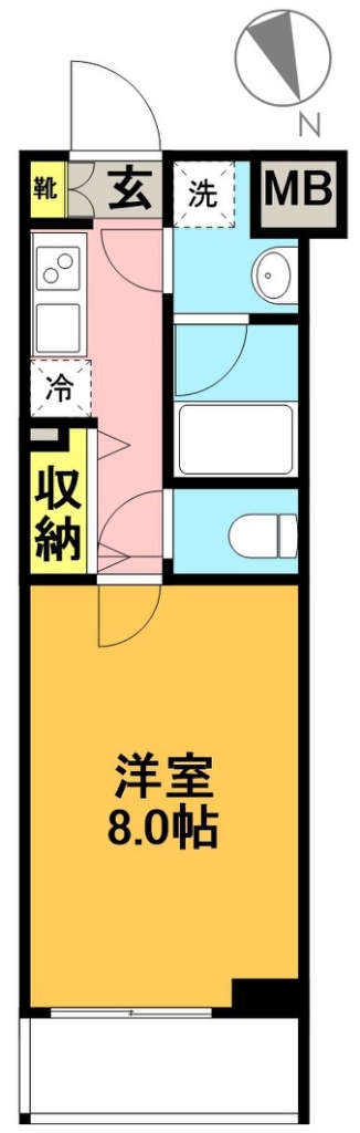 プレール・ドゥーク高井戸 306号室 間取り