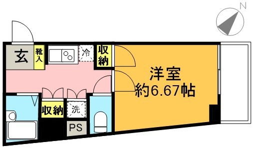 ドルチェ笹塚壱番館 104号室 間取り