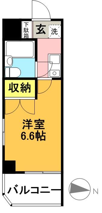 シェモアＳａＳａＫｉ 202号室 間取り