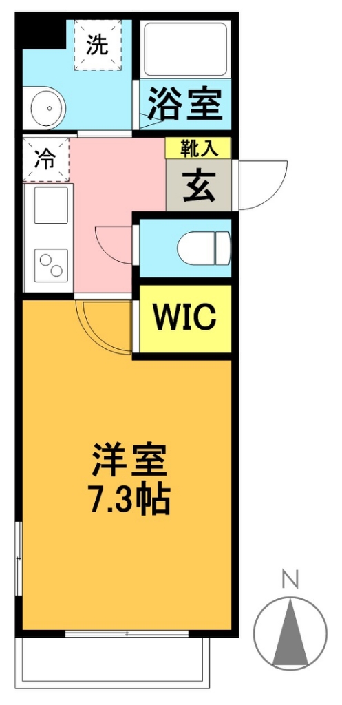フルール和泉 101号室 間取り