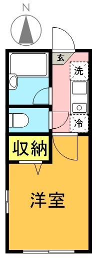 サンティエ 201号室 間取り