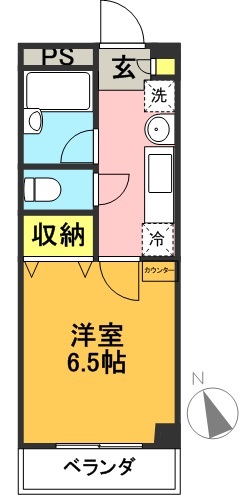 ハイム赤堤 205号室 間取り