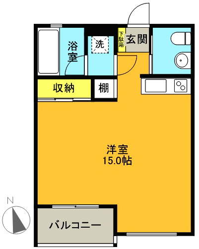 メゾンアンドー 303号室 間取り