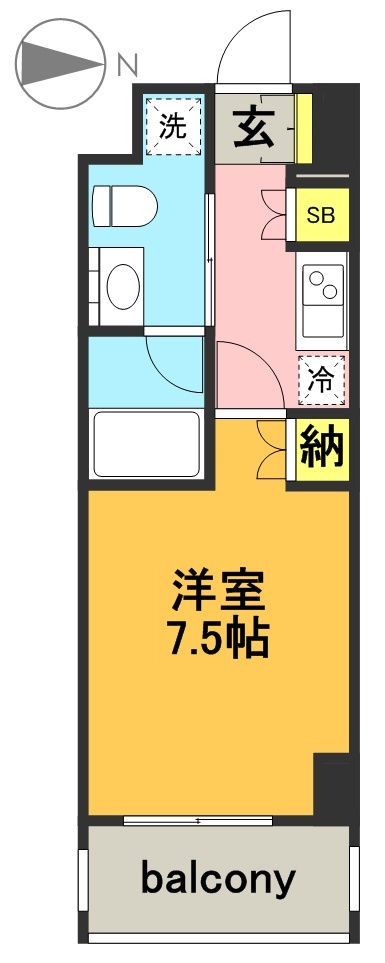 コンフォリア下北沢 317号室 間取り
