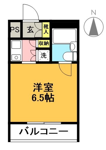 キューブ浜田山 404.号室 間取り