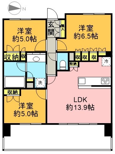 ＢＥＬＩＳＴＡ高井戸駅前 715号室 間取り