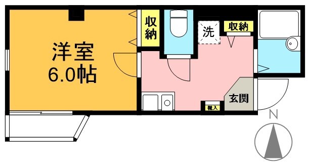 ベリッシモ 405号室 間取り