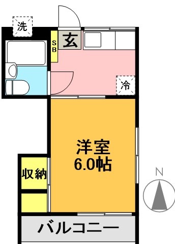 ファミールＫＡＺＵ 205号室 間取り