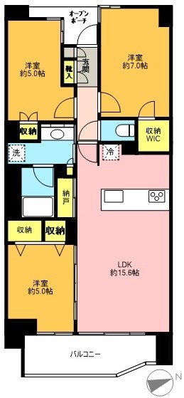 プラウド世田谷代田 間取り
