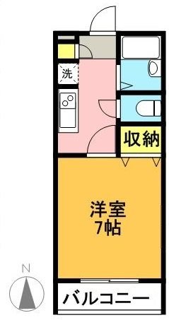 ナビウスセタガヤ   205号室 間取り