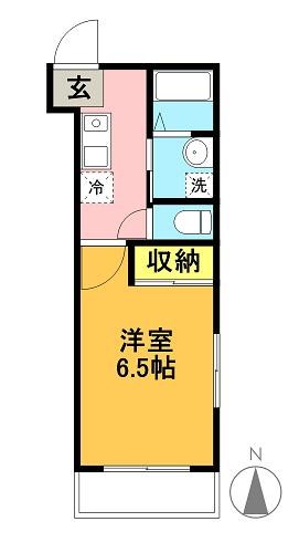 デルフィス梅ヶ丘 102号室 間取り