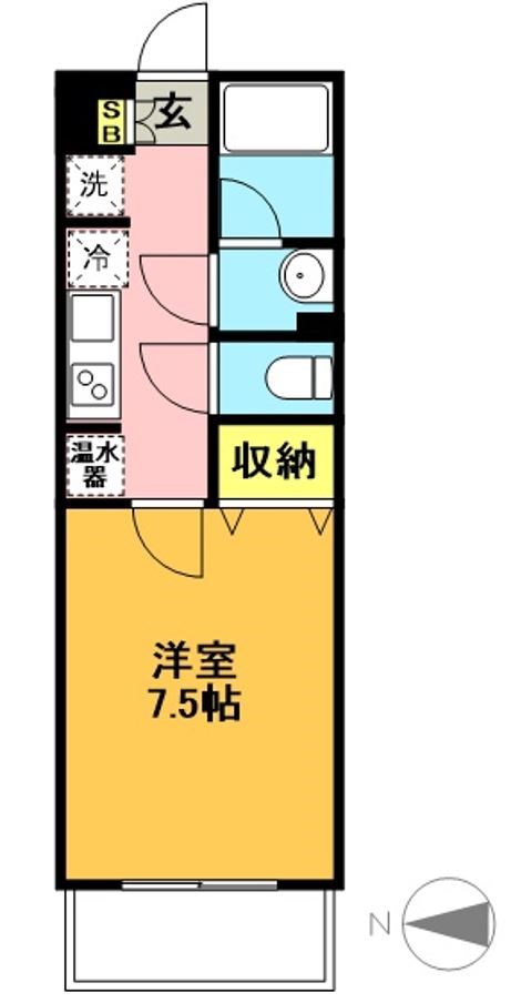 ベルク城山壱番館 202号室 間取り